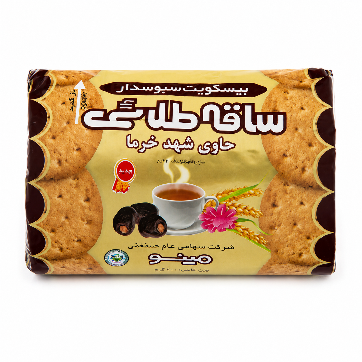 f03c89_1224541417e8434eb2d4576f8fd14c27mv2.png Minoo Saghe Talaie Whole Grain Date Biscuits 200g - Image 1