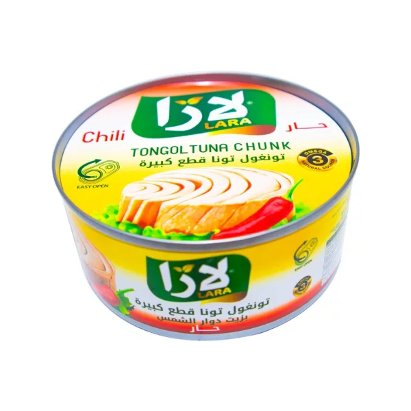f03c89_4c3d2ee8d88a41479ee8b05b7826cb05mv2.png Lara Tuna in Sunflower Oil with Chili 160g - Image 1
