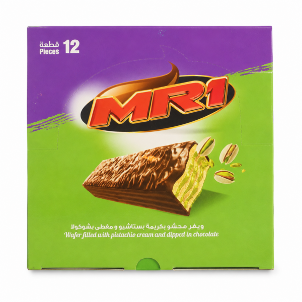 MR1 Pistachio Cream Wafer Bars 12 × 25g