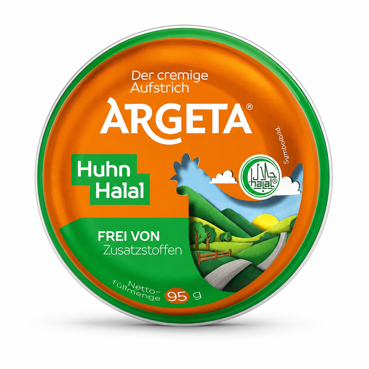 f03c89_719a9c48309a4d2784b947a89a1a5dedmv2.png Argeta Halal Chicken Pâté 95g - Image 1