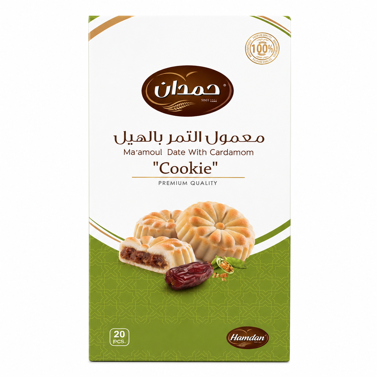 f03c89_9ed8202984f34cc081a2b8b36c824b0dmv2.png Hamdan Cookies 20pcs-400g - Image 1